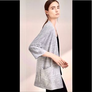 Aritzia Wilfred Free Zlata Open Front 3/4 Sleeve Cardigan w Pockets Size Medium